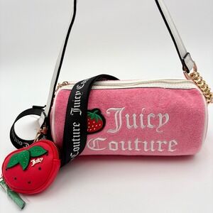 JUICY COUTURE‎ Pink Lemonade Sweet and Juicy Apple Mini Barrel Purse Bag NWT